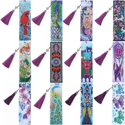 Diamond Painting Bookmark 5D DIY Special Shaped Diamond Art