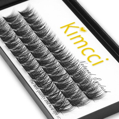 Kimcci 36 Bundles Mink Eyelash Extension Segmented False Bun
