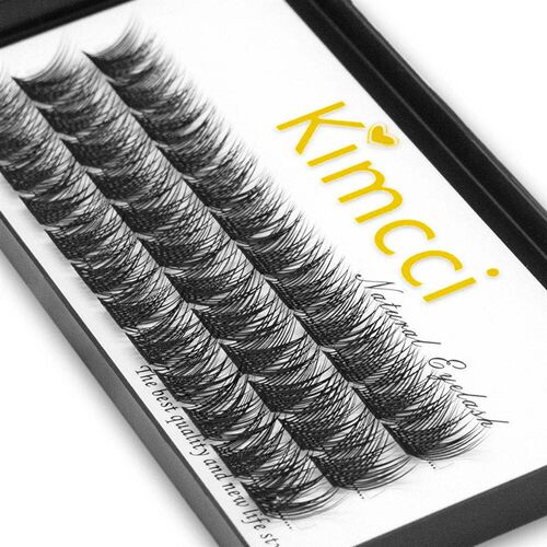 Kimcci 36 Bundles Mink Eyelash Extension Segmented False Bun