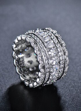 New summer Inlaid Crystal from  Austrian ring For Women Fash