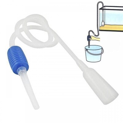 145/170cm Siphon Aquarium Cleaning Pipe Semi-Auto Fish Tank