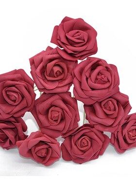 100Pack Artificial Rose Bouquet Faux Foam Flower Wedding Bri