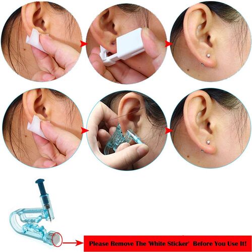 1/2/4Pcs Disposable Sterile Ear Piercing Unit Cartilage Trag