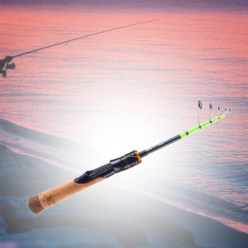 Telescopic Fishing Rod Smooth Rings Fishing Tool for Sea Fis