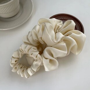 Oversize Satin Scrunchies Elastic Hair Ties Women Girls Big