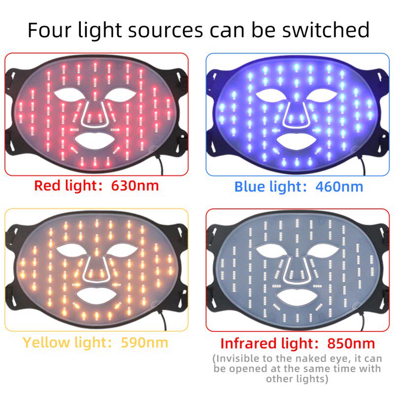 Sgrow beleza spa tratamento 7 cores mscara led terapia de - 实物图