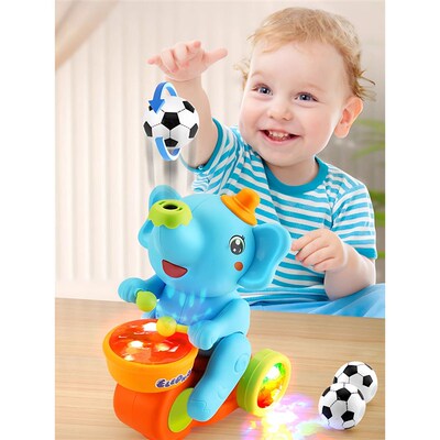 1pc funny elephant toy car,Electronic Suspended blowing ball