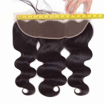 10A Full handmade human hair 13*4 Lace frontal lace closure