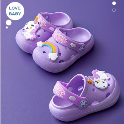 Childrens Summer  Garden Shoes Boys Girls 1-10-year-old Sof