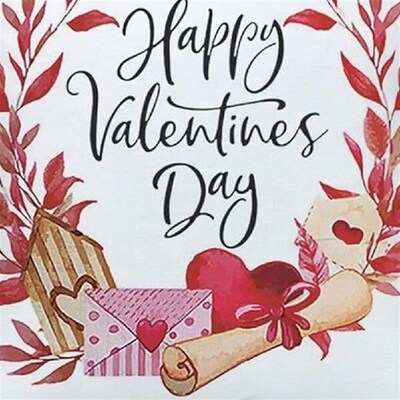 4Pcs Valentine Day Pillowcase Zippered Throw Pillowcase
