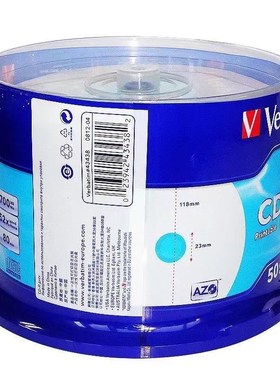 威宝浅蓝可打印-R刻录盘 700MB蓝釉ZO车载音乐空白盘