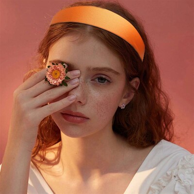 3cm/1.18in Satin Headbands Wide Non-slip Headband for Women