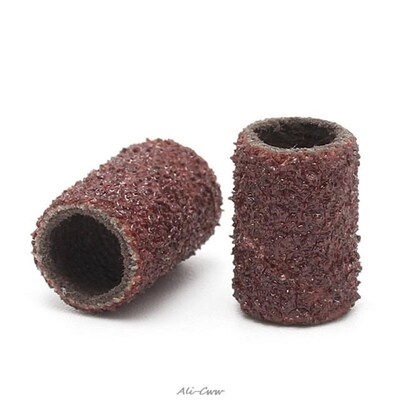 10Pcs 6mm Grit 80# Sanding Bands +3.17mm Mandrel Rotary Tool