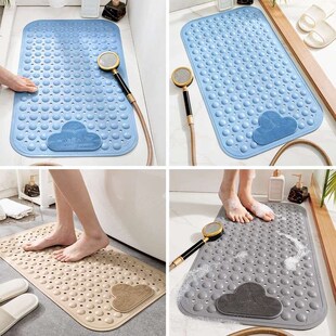 Color TPE Mat Simple Househo Slip Solid Anti Modern Bathroom