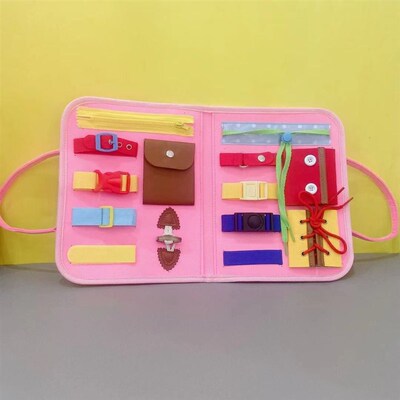 Kds MonTessor Toys BaBy Busy Board BucKle Tranng