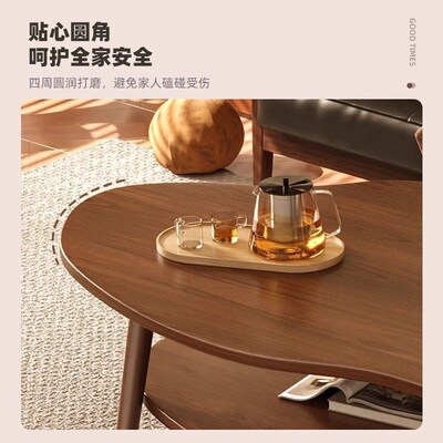 Tea table small double layered sofa desk living room decorat