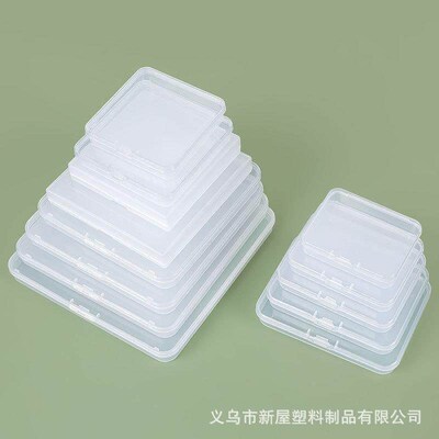 New PP Plastic Square Box, Semi-Transparent Packaging Box, S