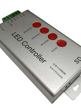 LED幻彩控制器T-1000B外控SD可编程序控制器 灯条条串点光源控制