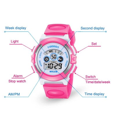 Kids Childrens Watch Electronic Quartz WristWatch for Boy G