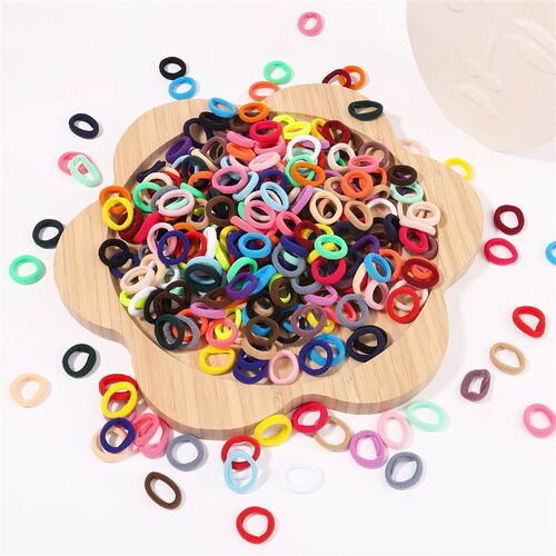 50/100Pcs Hair Bands Girls Candy Color Elastic Rubber Band H