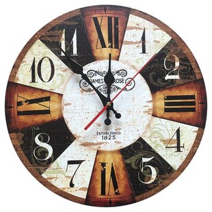 Vintage Home Cafe Kitchen Wall Clock Creative Decor Silent