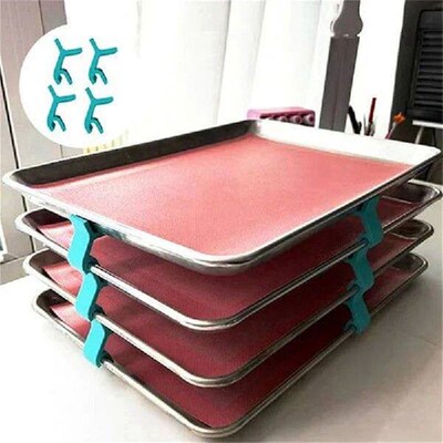 16PCS Tray Stackers Baking Sheet Stackers Baking Sheet Rack