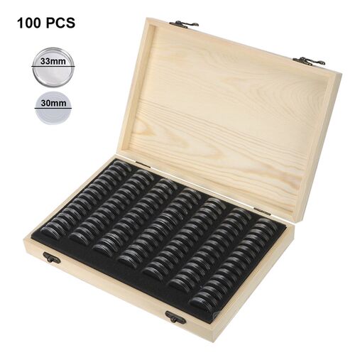 20/30/50/100/120PCS Coins Holder Storage Box Coin Collection