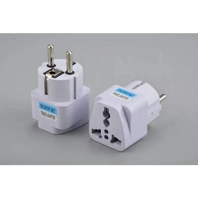 Universal EU Plug Grey Adapter International UK US To Euro K