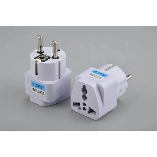 Universal EU Plug Grey Adapter International UK US To Euro K