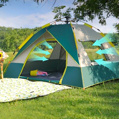automatic quick open pop-up tent camp camping waterproof ok1