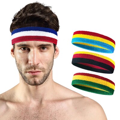 1PCS Fitness Running Cycling Sweatband Sweat Headband Men Wo