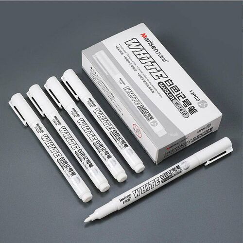 White Marker Pen Alcohol Paint Oily Waterproof Tire Painting