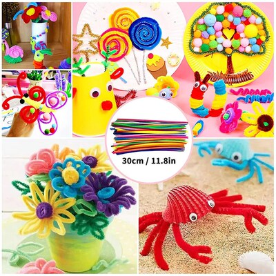 1200 Pieces Plush Balls Eyes DIY Art Craft Toys Plush Stick1