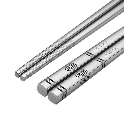 316 Stainless Steel chopstick Tableware Luxury Laser Engravi