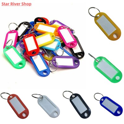 30pcs/set Multicolor Keychain Key ID Label Tags Luggage ID T