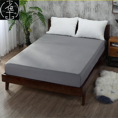 Soft Fitted sheet With Elastic Band solid Bed Sheet Cover-Wr