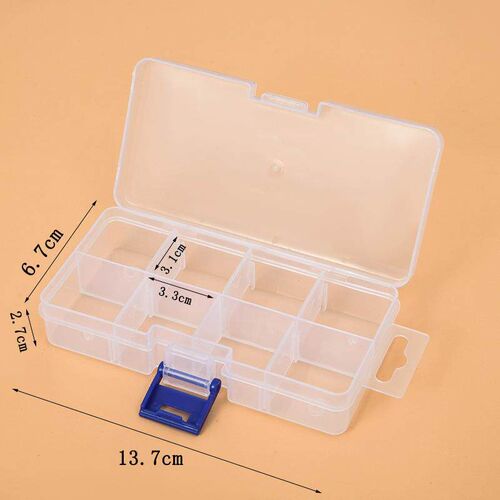 New small square 8 Grid classification storage box