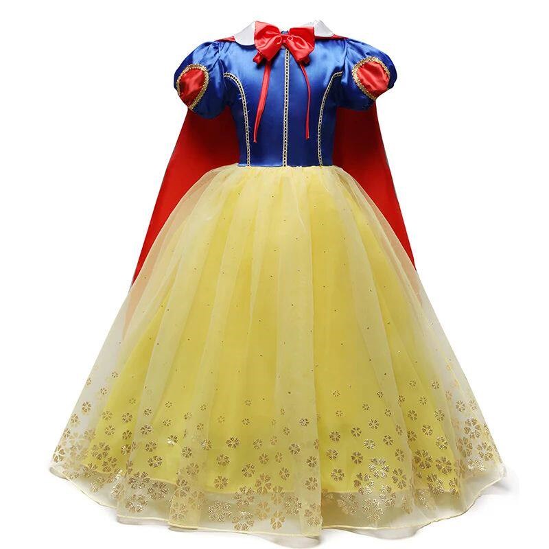 Summer Princess Dress For Girls Snow White Cosplay Costume P图片