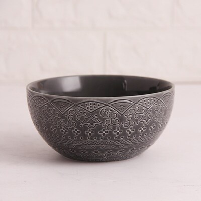 Delicate Relief Pattern Retro Dinnerware Ceramic tableware