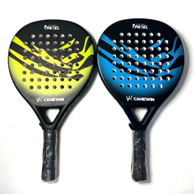 Professional Padel Tennis Racket, Soft Face Carbon Fiber, EV
