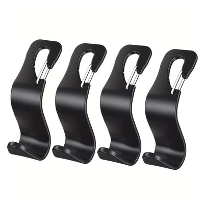 4-Pack Car Back Seat Headrest Hooks时尚后座挂钩