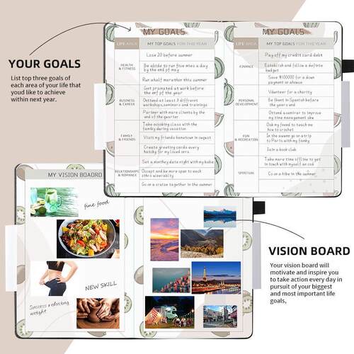 A5 Agenda Planner Notebook Diary Undated Weekly Planner Go