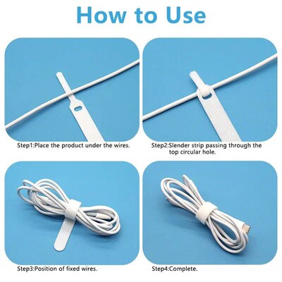 50/100pcs Releasable Cable Ties 150 200 250 300mm Plastics F