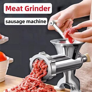 Meat Grinder with Tabletop Clamp Cutting Disks sausage grind