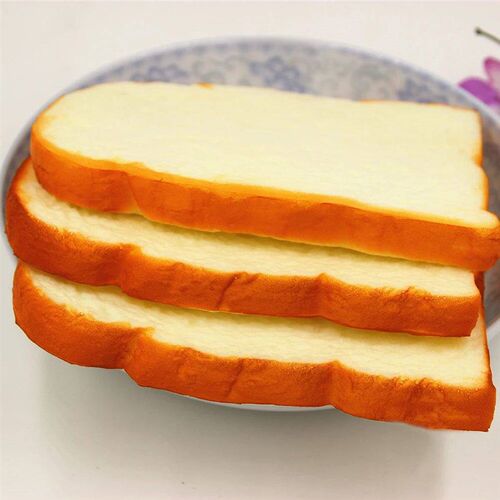 1Pc 14CM Jumbo Soft Scent Sliced Bread Toast Kids Toy Hand P