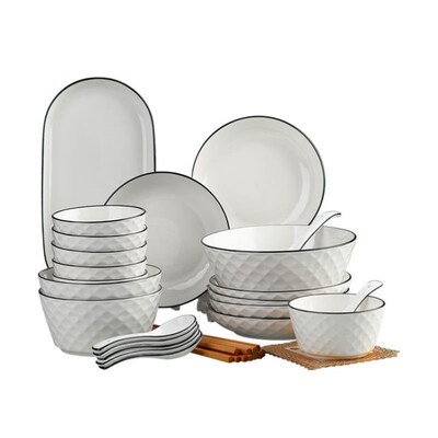 head bowl dishes set home eating bowl chinese tableware di