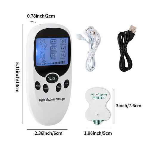 Digital TENS Machine EMS Massager Electric Pulse Muscle Stim