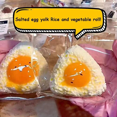 New Handmade Silicone Simulated Egg Rice Ball Mochi Taba Squ