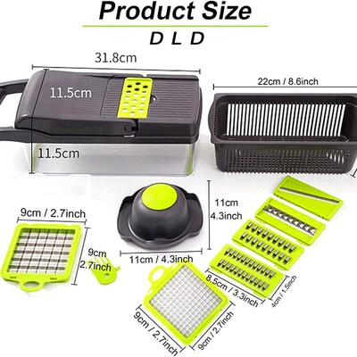 Multifunctional Food Chopper Vegetable Slicer Dicer Cutter
