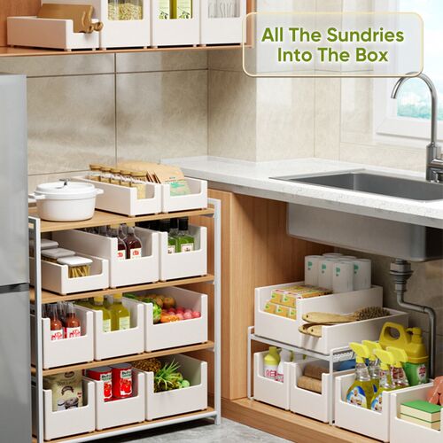 Joybos Kitchen Sundries Organizer Box Cupboard Basket Under